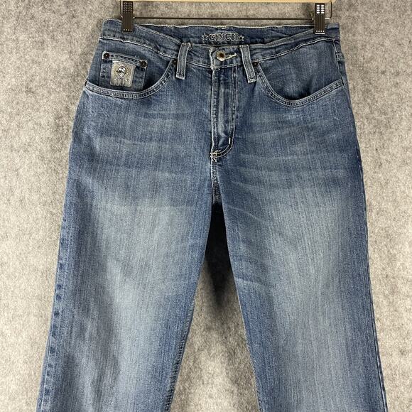 Cinch Silver Label Jean Mens 30x33 Medium Stone Slim Straight Performance Cowboy - Picture 2 of 16